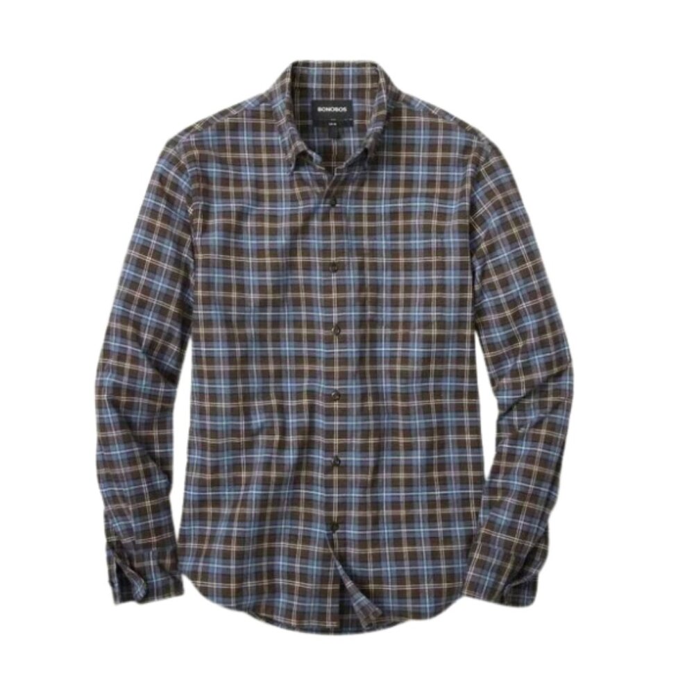 Bonobos Stretch Lightweight Flannel Shirt – XXL (Standard Fit)